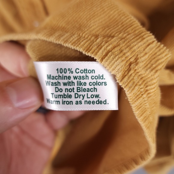 Criquet Corduroy Snap Front Shirt Mens Large Mustard Yellow Western Long Sleeve - Picture 7 of 13